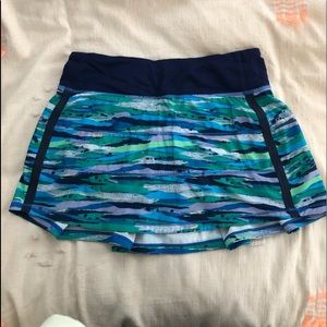 Patterned Lululemon tennis skirt